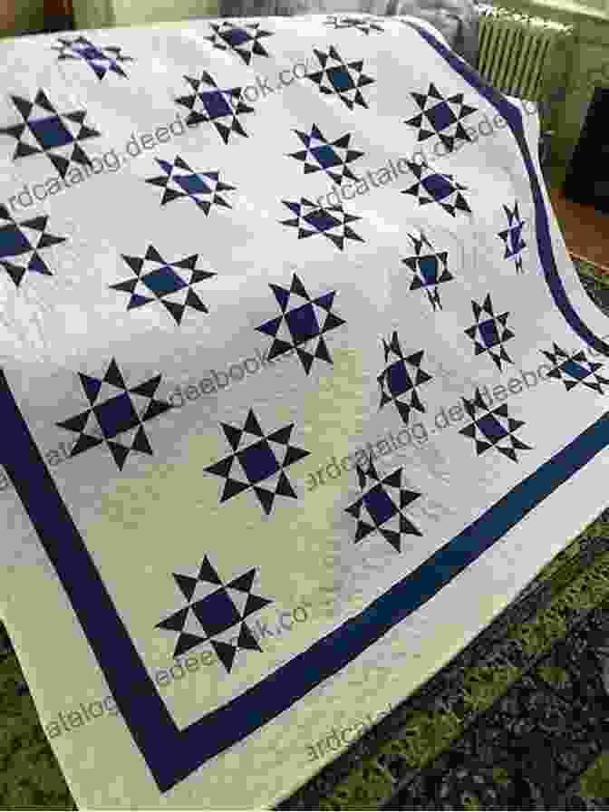 A Blue And White Quilt With A Traditional Ohio Star Design Sew Happy: 10 Cheerful Quilts You Ll Have Fun Making