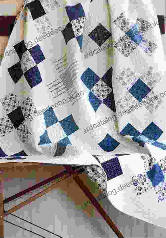A Blue And White Quilt With A Whimsical Cloud Design Sew Happy: 10 Cheerful Quilts You Ll Have Fun Making