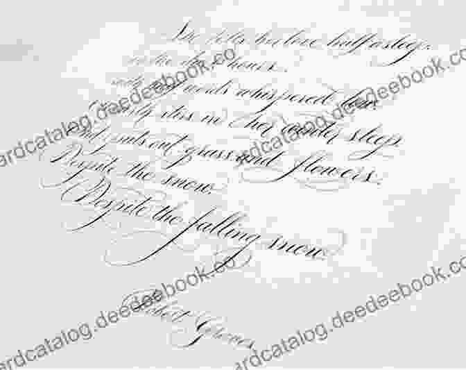 A Close Up Of A Handwritten Poem, With Delicate Calligraphy And Intricate Details The Of Healing: Selected Poetry And Prose