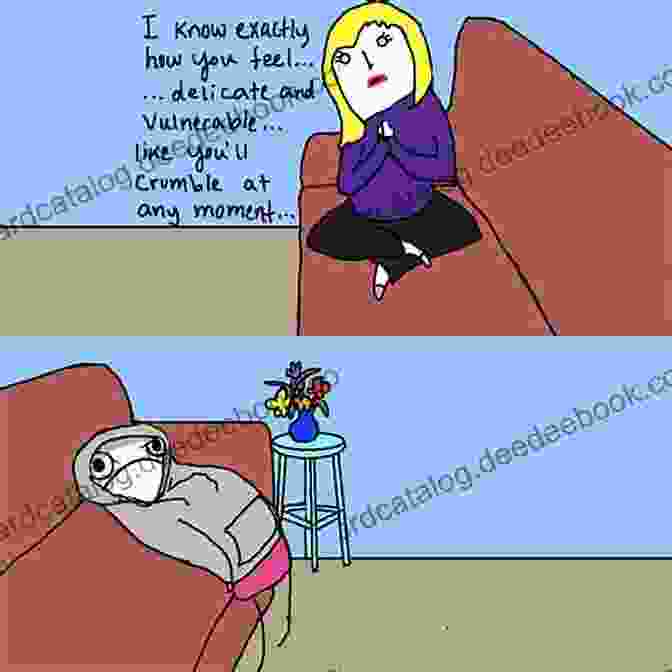 A Comic Strip By Hyperbole And A Half Depicting A Woman Sitting On A Couch With A Blanket Over Her Head. The Caption Reads, The Of Onions: Comics To Make You Cry Laughing And Cry Crying