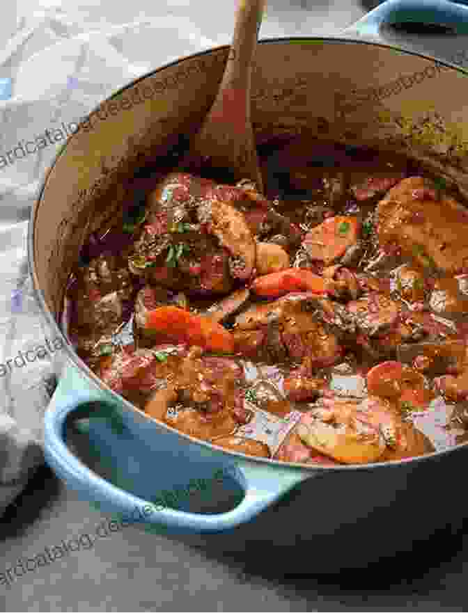 A Rustic And Hearty Coq Au Vin, Showcasing Tender Chicken Braised In A Rich And Flavorful Burgundy Wine Sauce. Brianna S Bistro Catherine Bonnie
