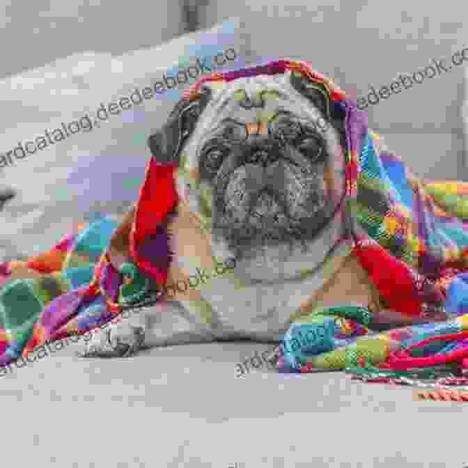A Senior Pug Resting Peacefully On A Blanket Clara The Early Years: The Story Of The Pug Who Ruled My Life
