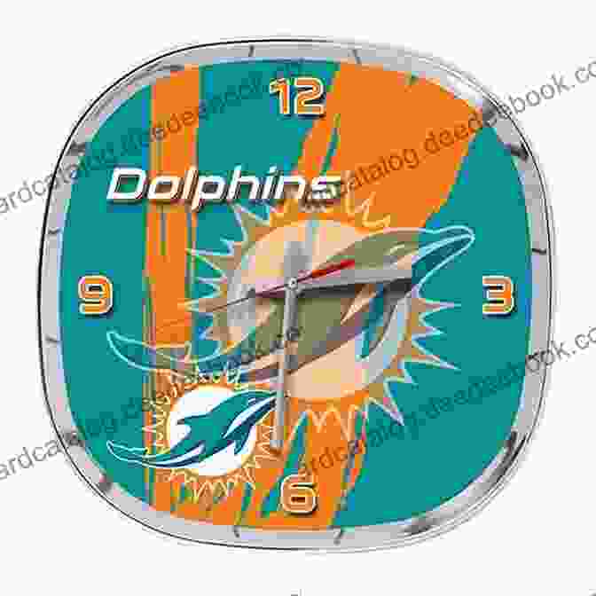 A Vibrant Dancing Dolphins Wall Clock Plastic Canvas Pattern Featuring Playful Dolphins Leaping And Frolicking In A Symphony Of Colors And Patterns, Perfect For Adorning Any Wall With Ocean Inspired Charm Dancing Dolphin Wall Clock: Plastic Canvas Pattern