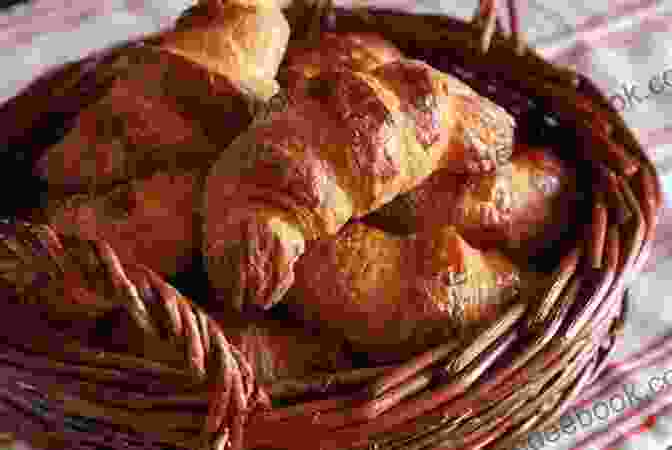 Buttery And Flaky Croissants Arranged In A Basket The Sunshine Crust Baking Factory