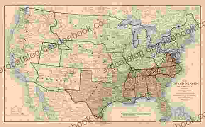 Historical Map Of The American Civil War One Nation Indivisible?: A Study Of Secession And The Constitution