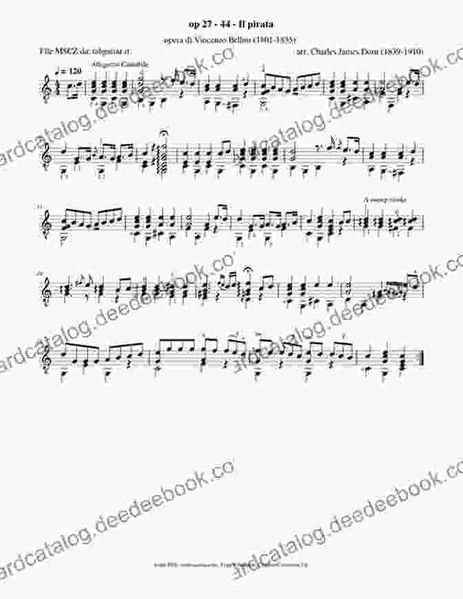Il Pirata Sheet Music Vincenzo Bellini: 15 Songs: For Voice And Piano