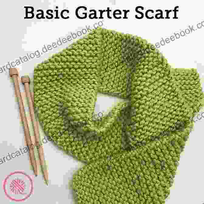 Image Of A Garter Stitch Scarf Knit By A Beginner Dinosaur Crochet Instructions: Beginner Crafting Patterns That Are Fun: Dinosaur Crochet Tutorial