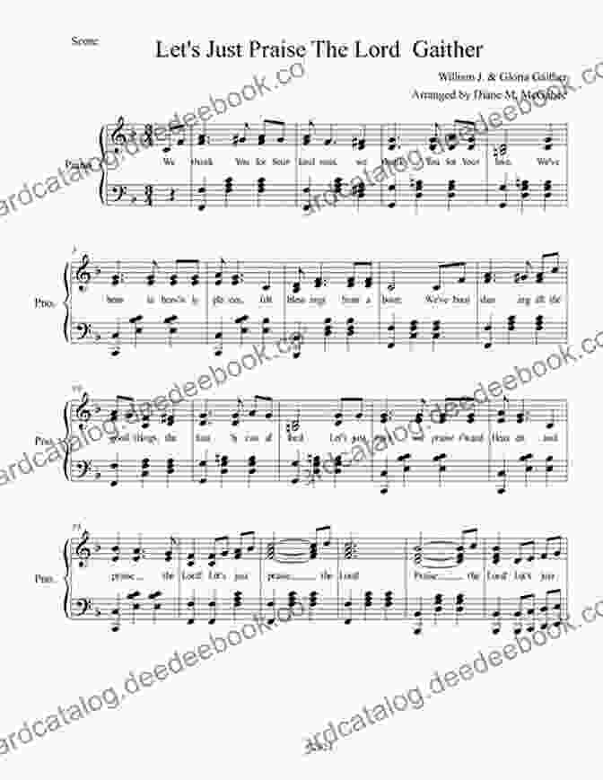 Image Of The Sheet Music For 'Let's Just Praise The Lord' By Bill And Gloria Gaither The Greatest Songs Of Bill Gloria Gaither Songbook