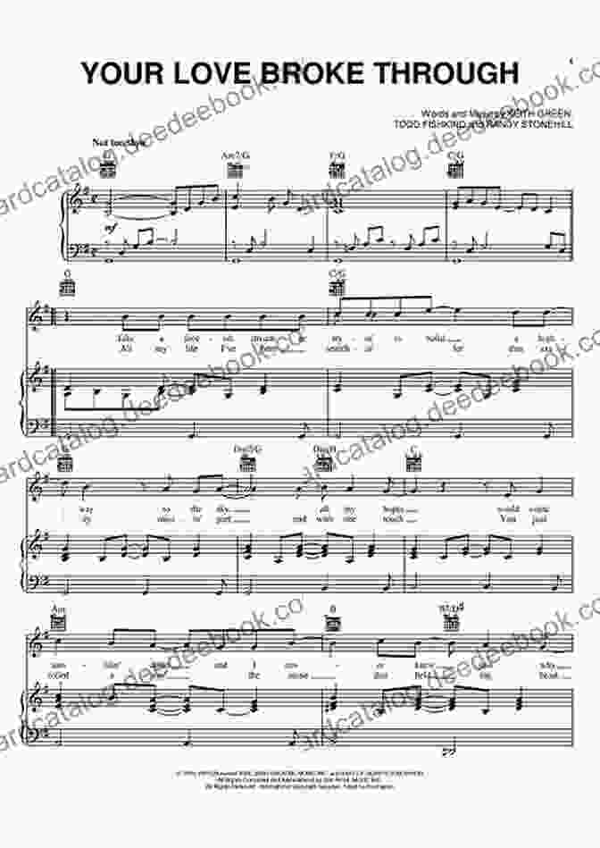 Image Of The Sheet Music For 'Your Love Broke Through' By Bill And Gloria Gaither The Greatest Songs Of Bill Gloria Gaither Songbook