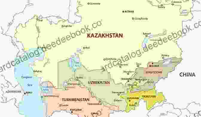 Map Of Central Asia Highlighting Key Countries Influenced By Political Islam Political Islam In Central Asia: The Challenge Of Hizb Ut Tahrir (Central Asian Studies 21)