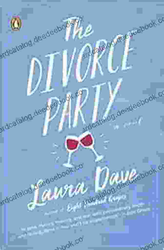 The Cover Of 'The Divorce Party' Novel By Laura Dave, Featuring A Woman In A White Dress With A Veil Blowing In The Wind. The Divorce Party: A Novel