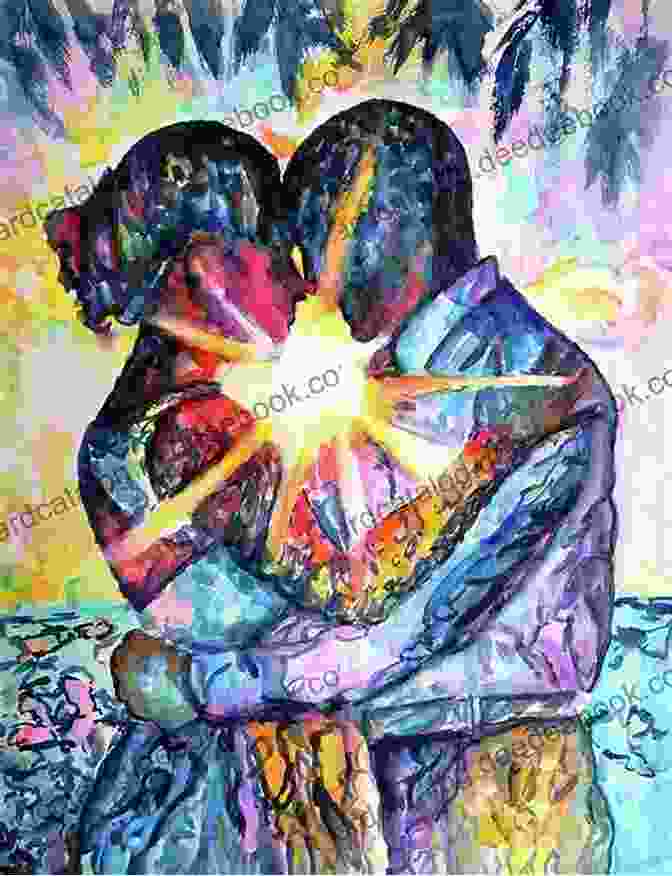 The Embrace Painting From The World Of Change Collection 101, Depicting A Tender Embrace Between Two Individuals North America S Arctic Borders: A World Of Change (Collection 101)
