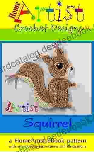 Crochet Pattern: Squirrel Applique Homeartist Design